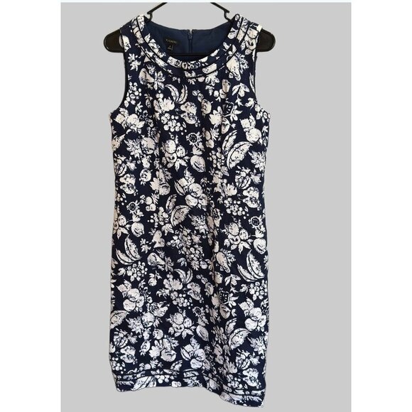 Talbots Lined Mixed Fruit Textured Shift Dress Sz 6 EUC - Picture 5 of 16